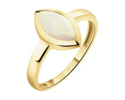 Złoty pierścionek z opalitem